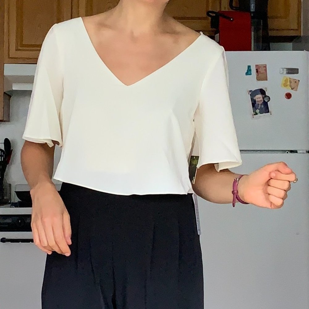 Taylor Colorblock Popover Crepe Jumpsuit